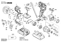 Bosch 3 601 JJ0 100 Gdr 18V-210 C Impact Wrench 18 V / Eu Spare Parts